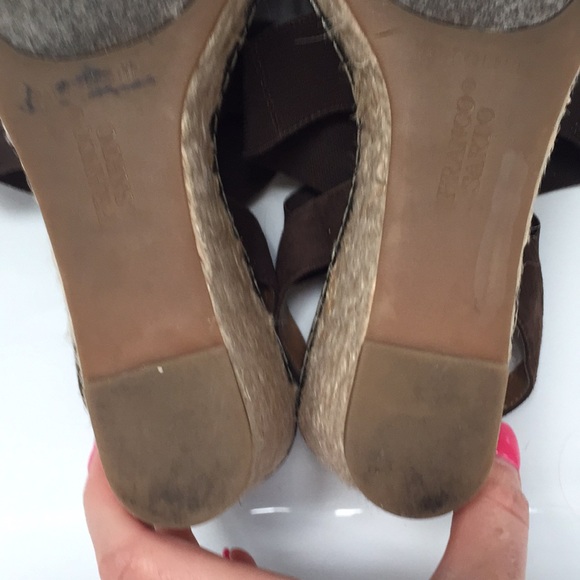 Franco Sarto brown wedge with rope heel - Picture 5 of 5